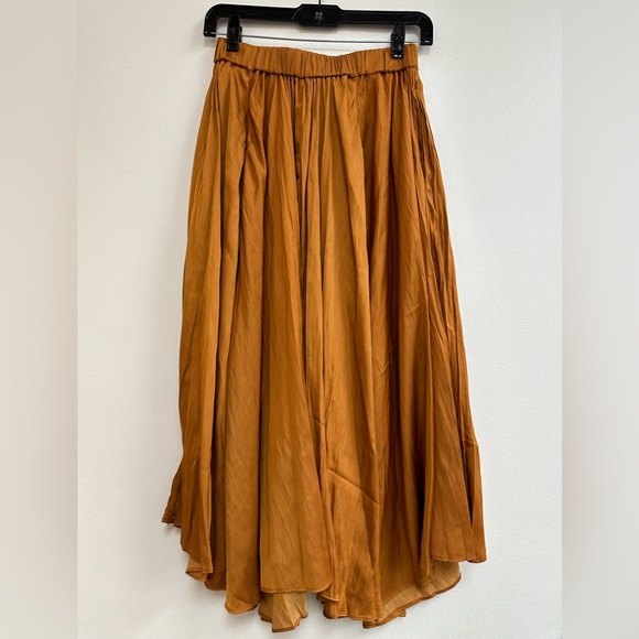 By Anthropologie Sleek A-Line Skirt in Copper - Picture 2 of 5